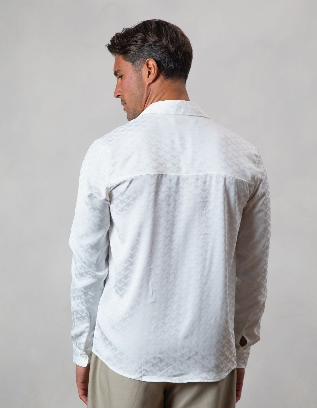 Jacquard White Illusion Shirt