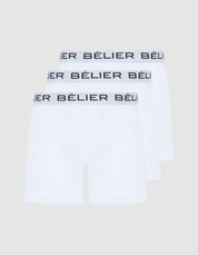 White 3 Pack Boxer Shorts