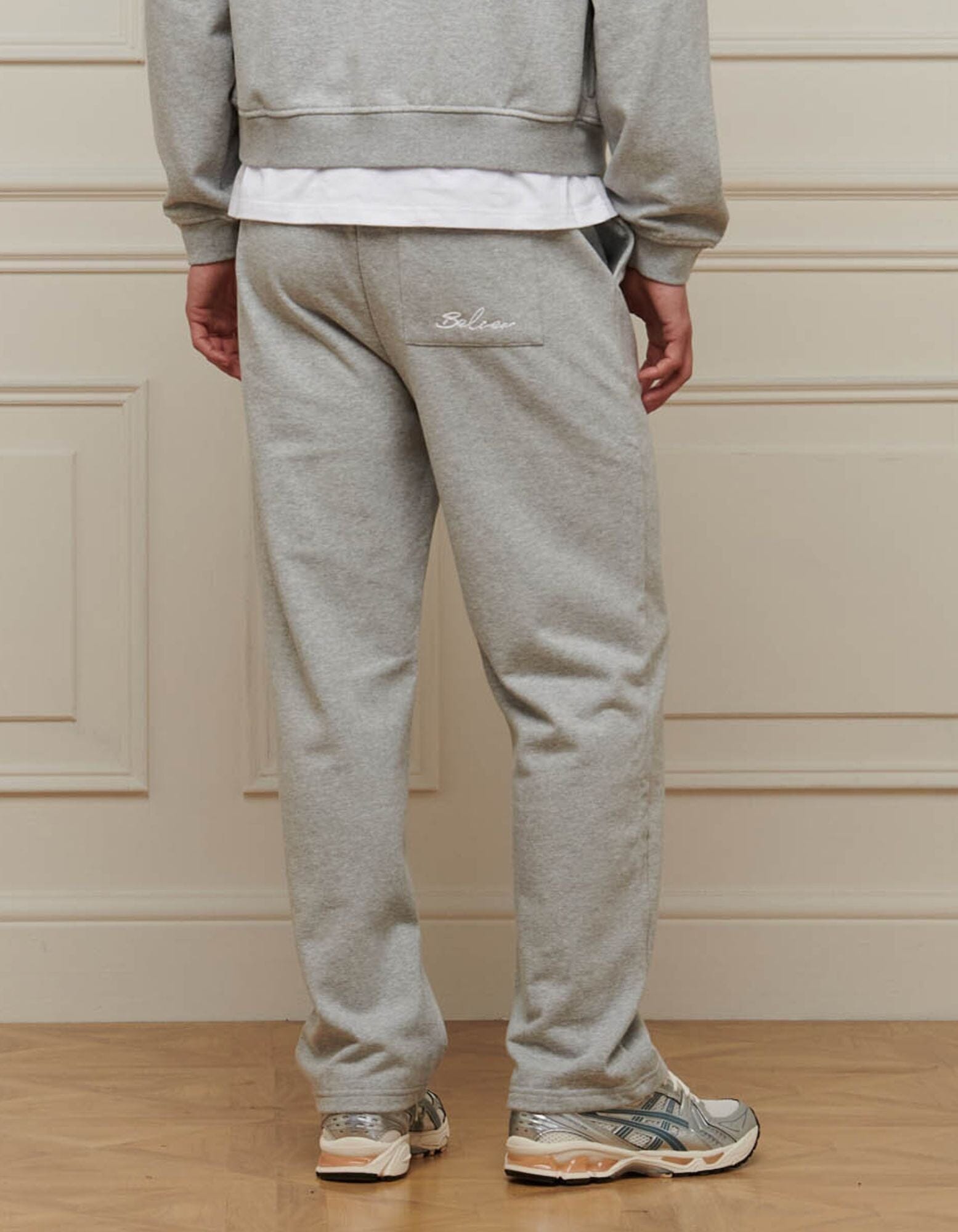 Grey Marl Logo Jogger
