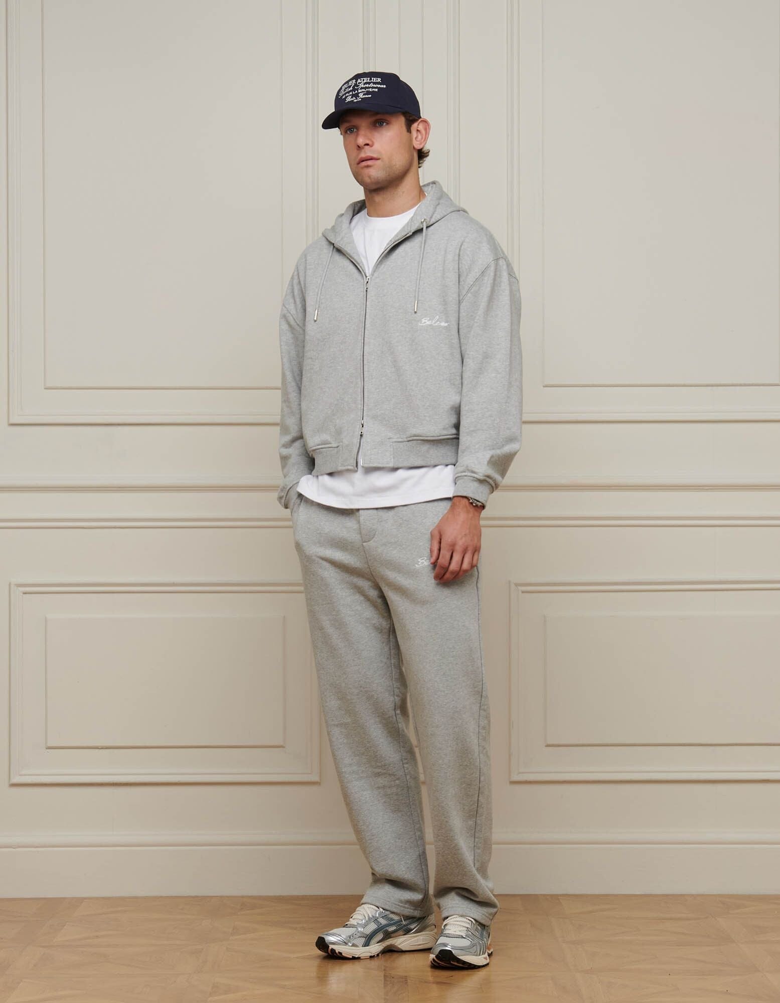 Grey Marl Logo Jogger