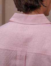 Casey Premium Linen Shirt - Pink