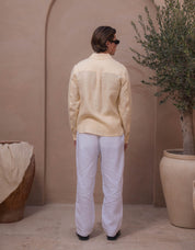 Casey Premium Linen Shirt - Yellow