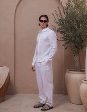 Casey Premium Linen Shirt - White