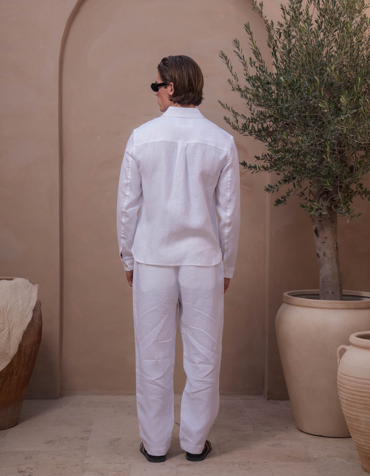 Casey Premium Linen Shirt - White