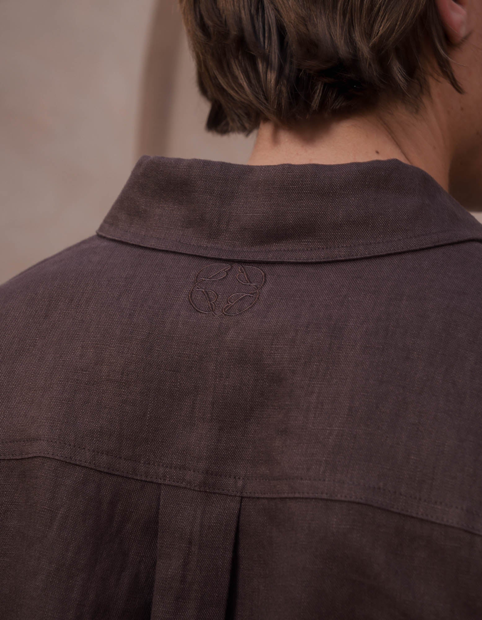 Casey Premium Linen Shirt - Brown