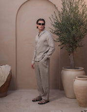 Casey Premium Linen Shirt - Oatmeal