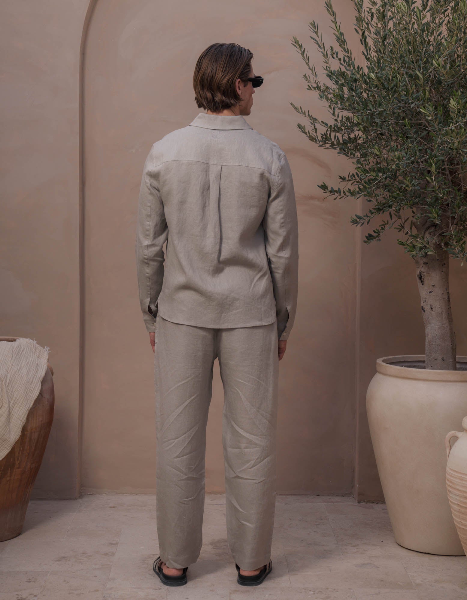 Casey Premium Linen Shirt - Oatmeal