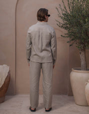 Casey Premium Linen Shirt - Oatmeal