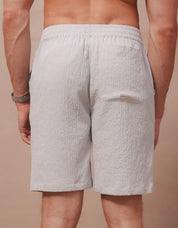 Hassan Seersucker Short - Grey