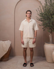 Dorian Stripe Short - Yellow