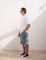 Clyde Denim Jort - Blue