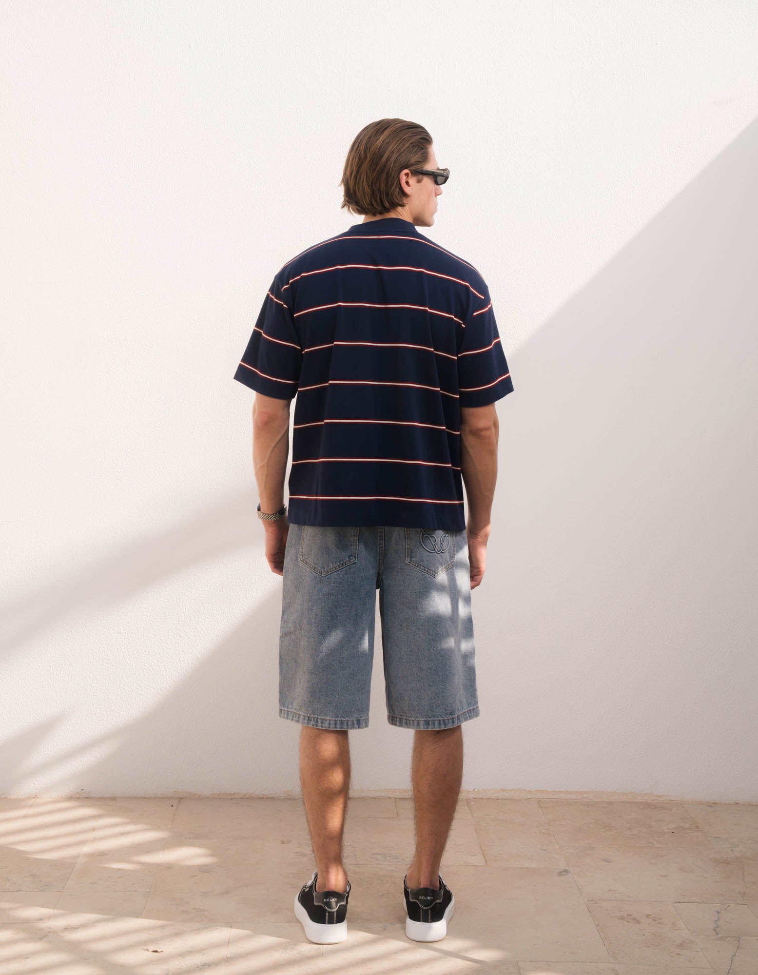 Jordan Oversized Stripe T-Shirt - Navy