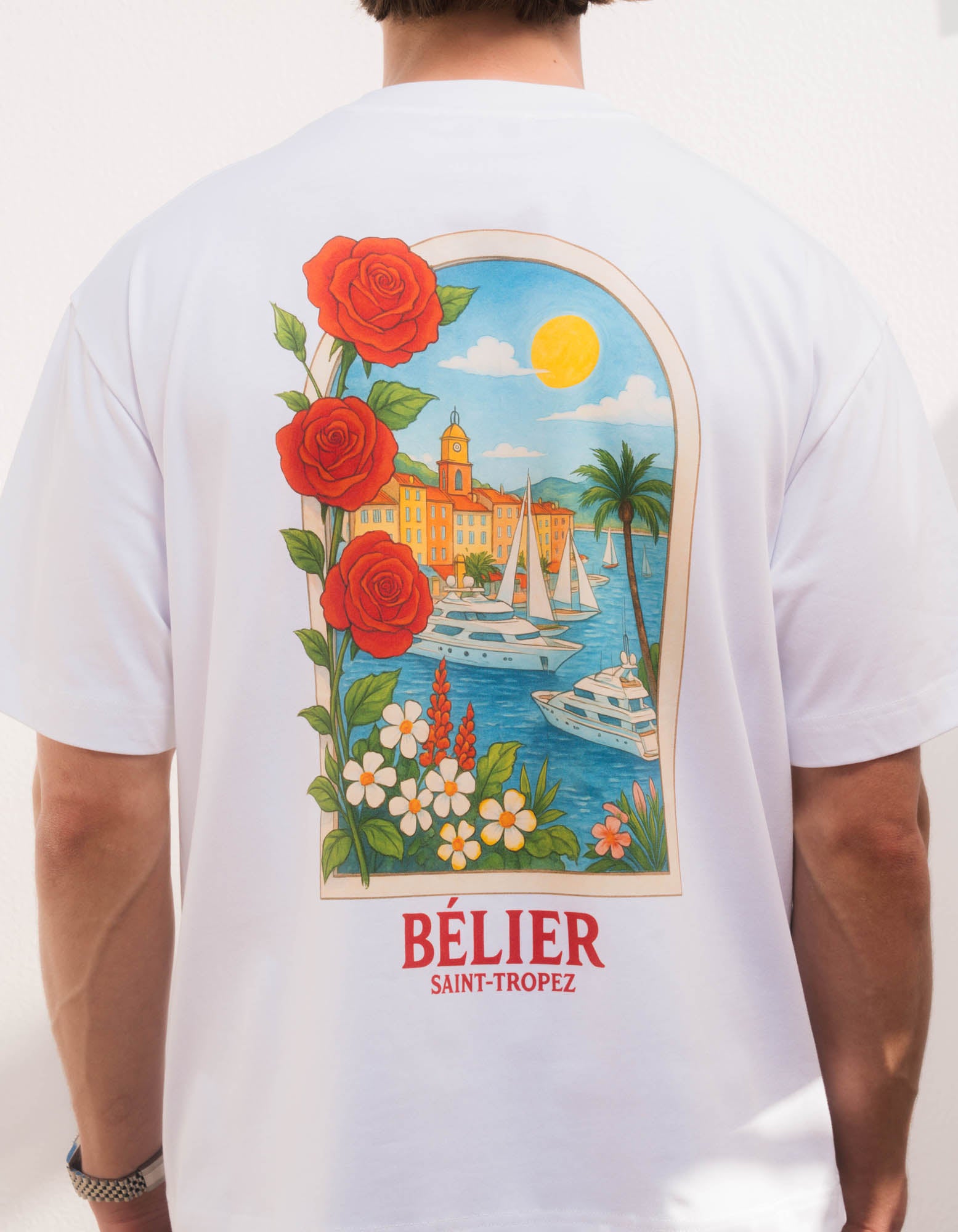 St.Tropez Arch T-Shirt - White
