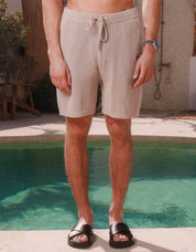 Leon Crochet Short - Taupe
