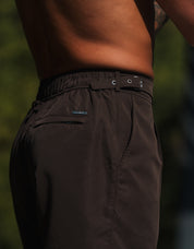 Isaac Wrap Front Swimshort - Brown