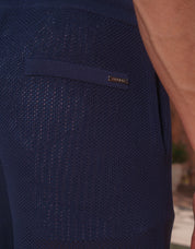 Andersson Open Stitch Resort Short - Navy