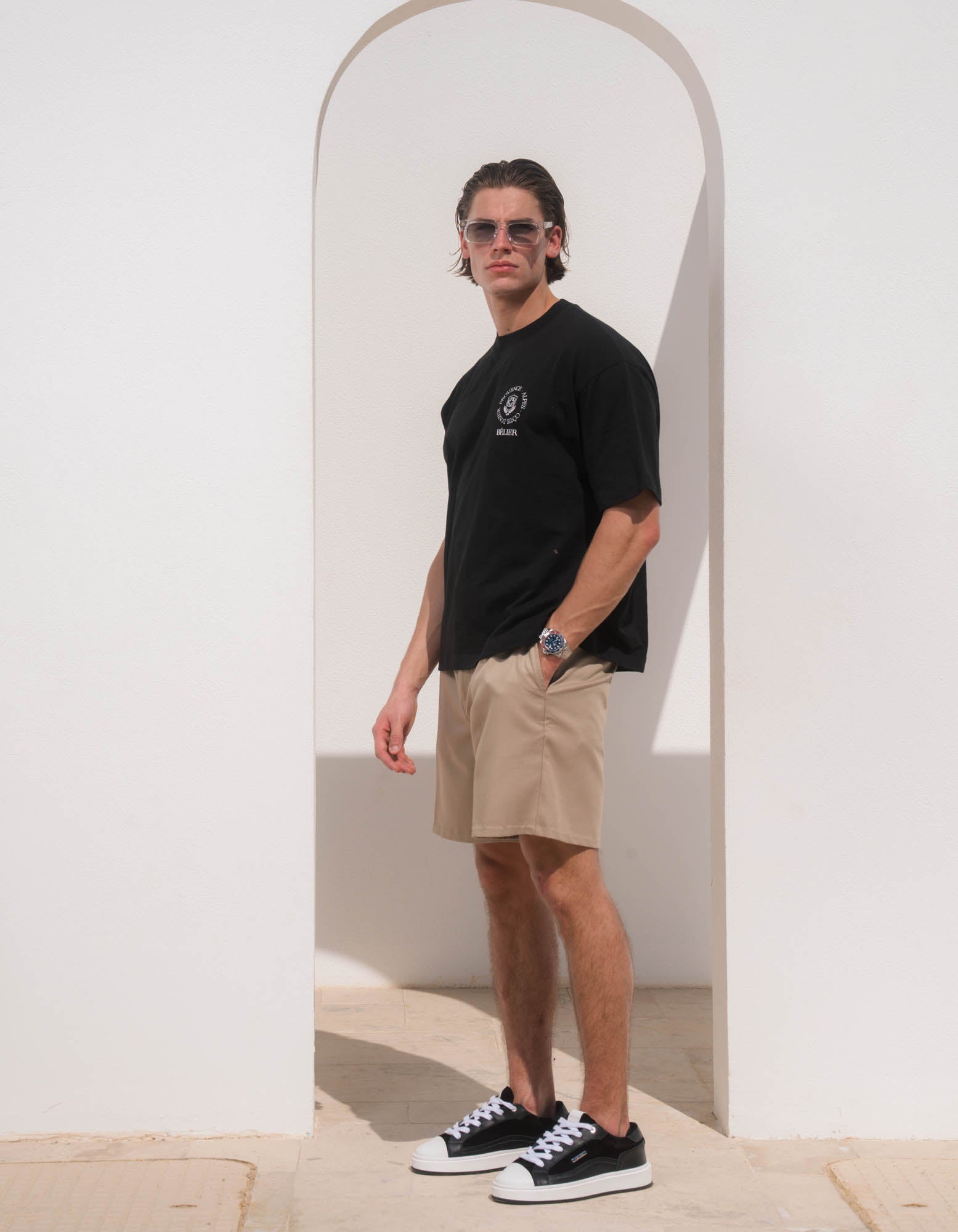 Cannes Graphic T-Shirt - Black