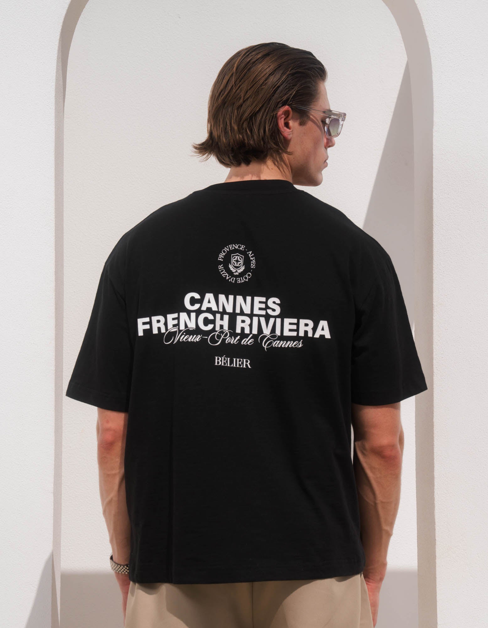 Cannes Graphic T-Shirt - Black