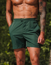Braxton Swimshort With Taped Side Adjuster - Rolex Green