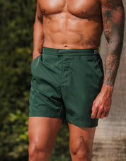 Braxton Swimshort With Taped Side Adjuster - Rolex Green
