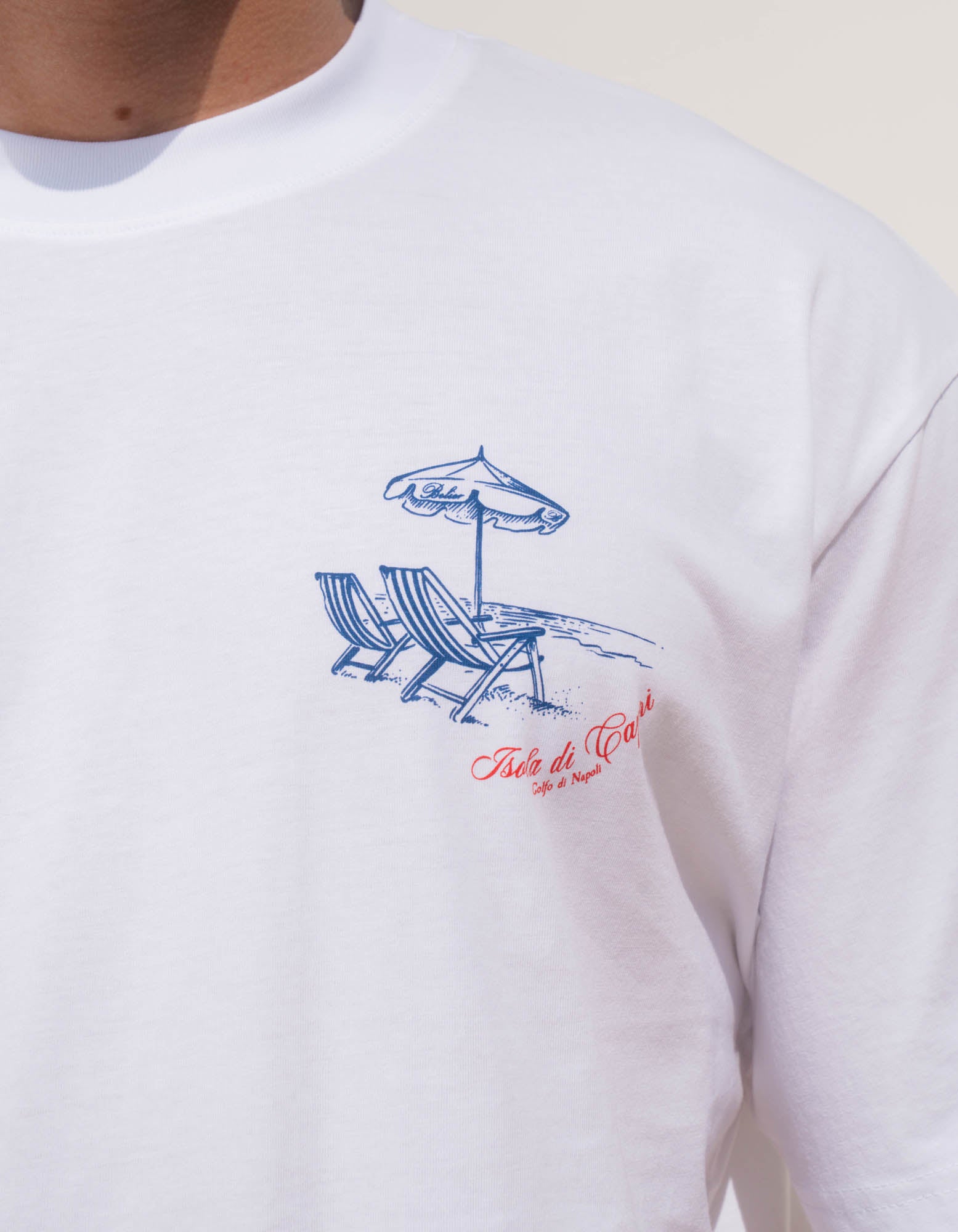 Beach Graphic T-Shirt - White