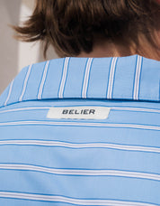 Everett S/S Striped Shirt - Blue