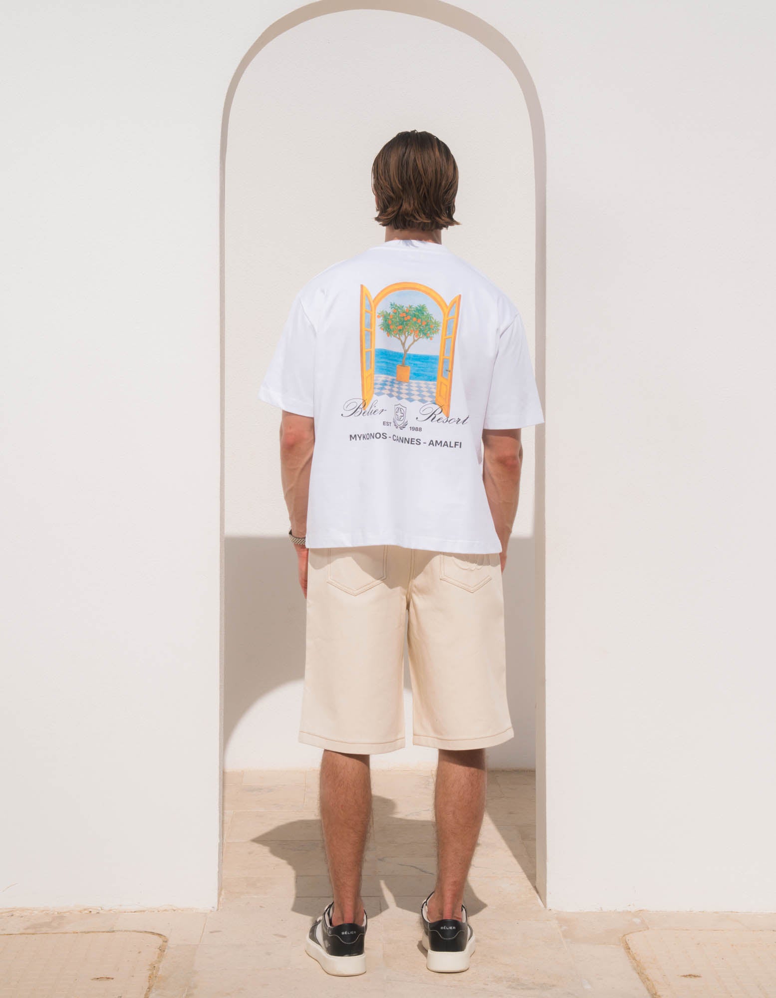 Window View Graphic T-Shirt - White