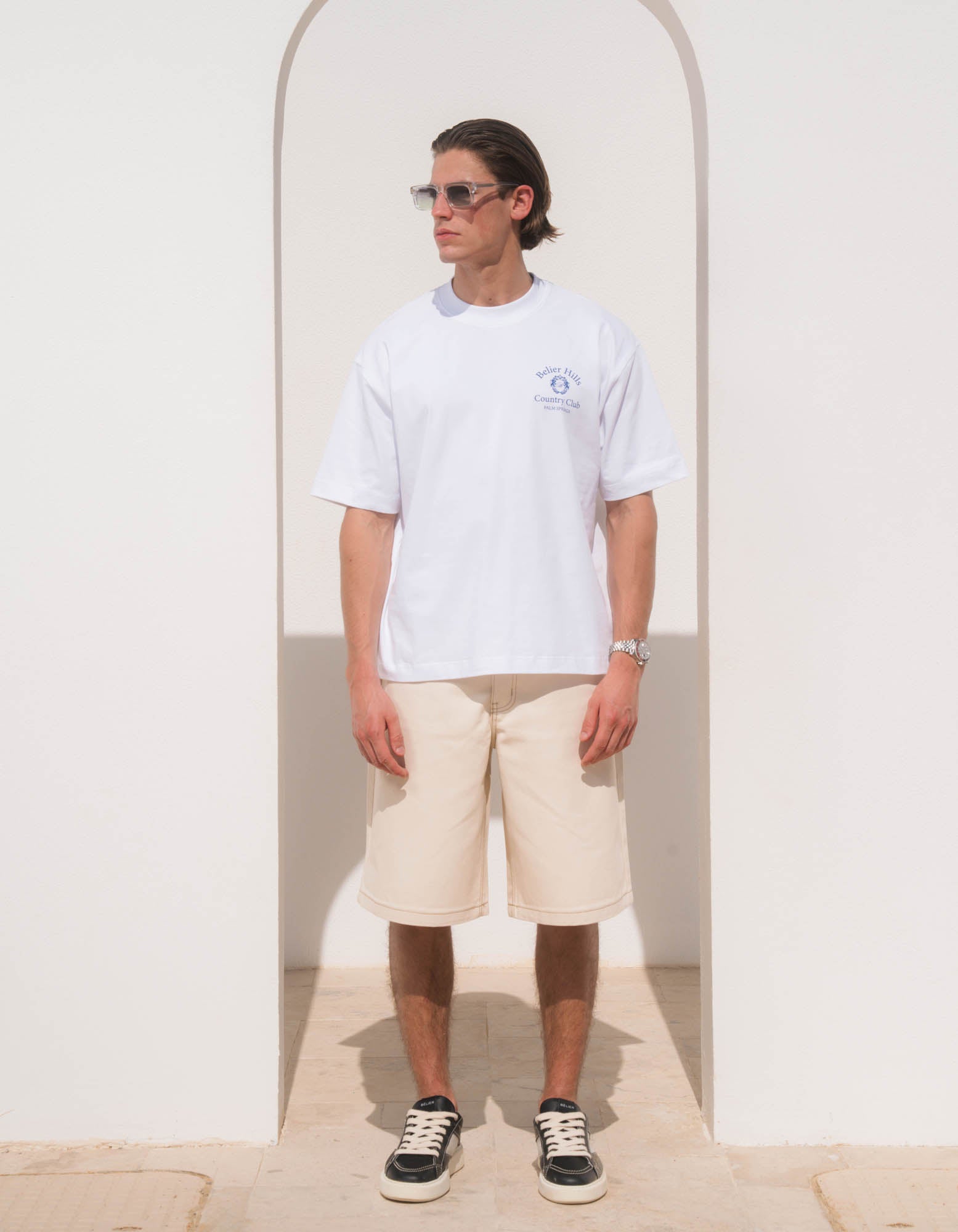 Country Club T-Shirt - White/Navy