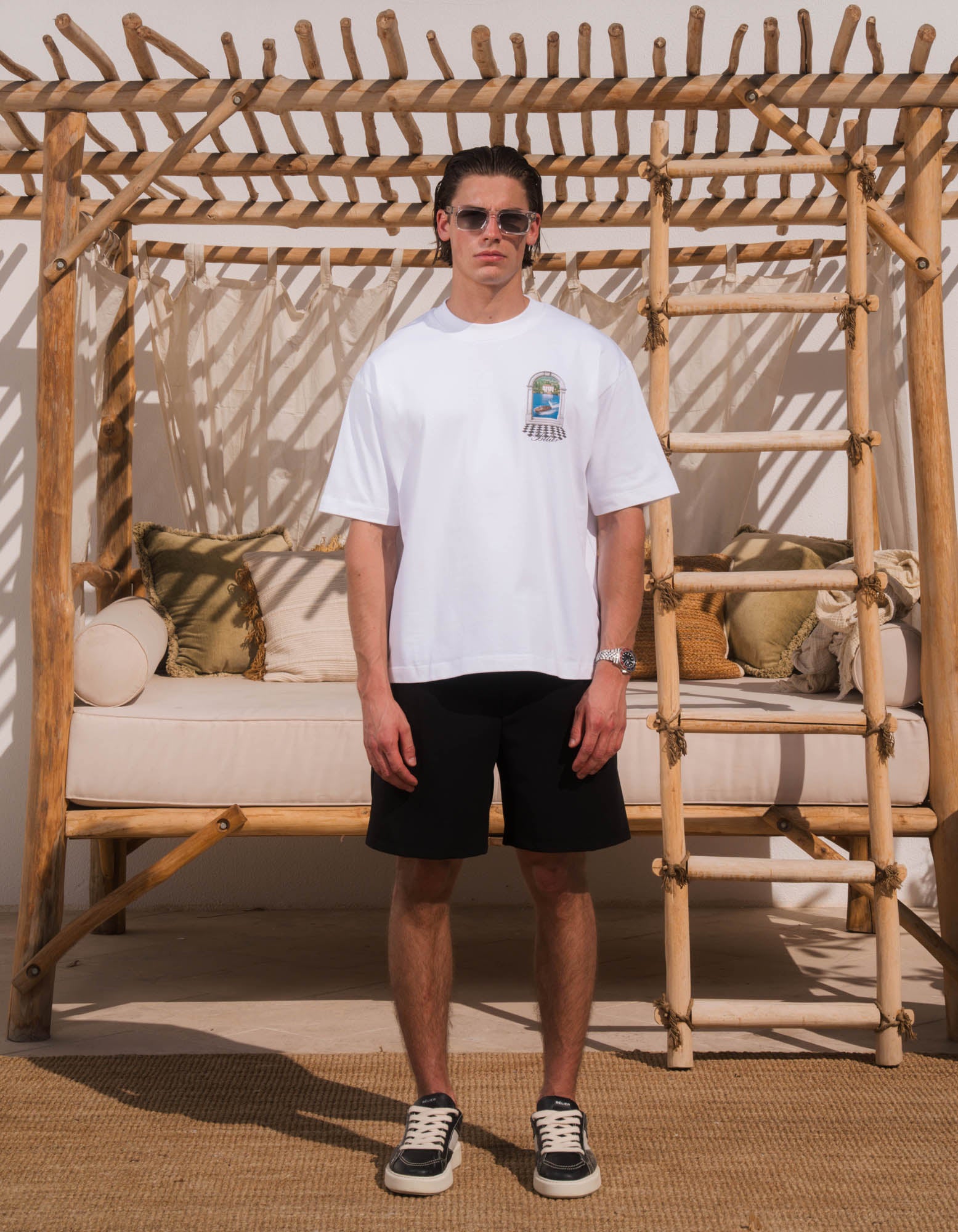 Como Arch Graphic T-Shirt - White