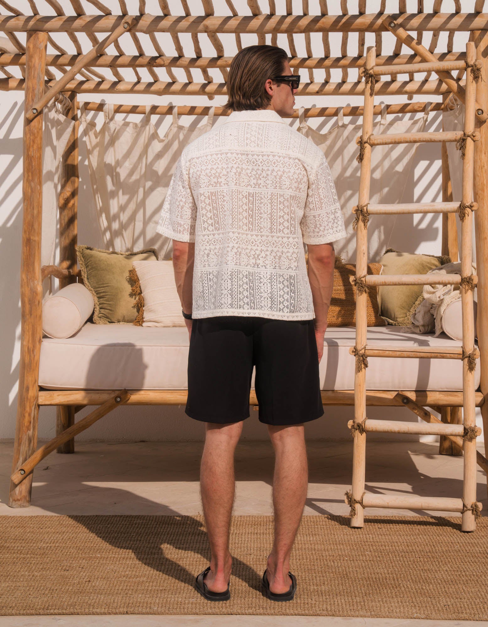 Booker Patchwork Lace Shirt - Ecru