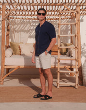Hollis Knitted Shirt - Navy