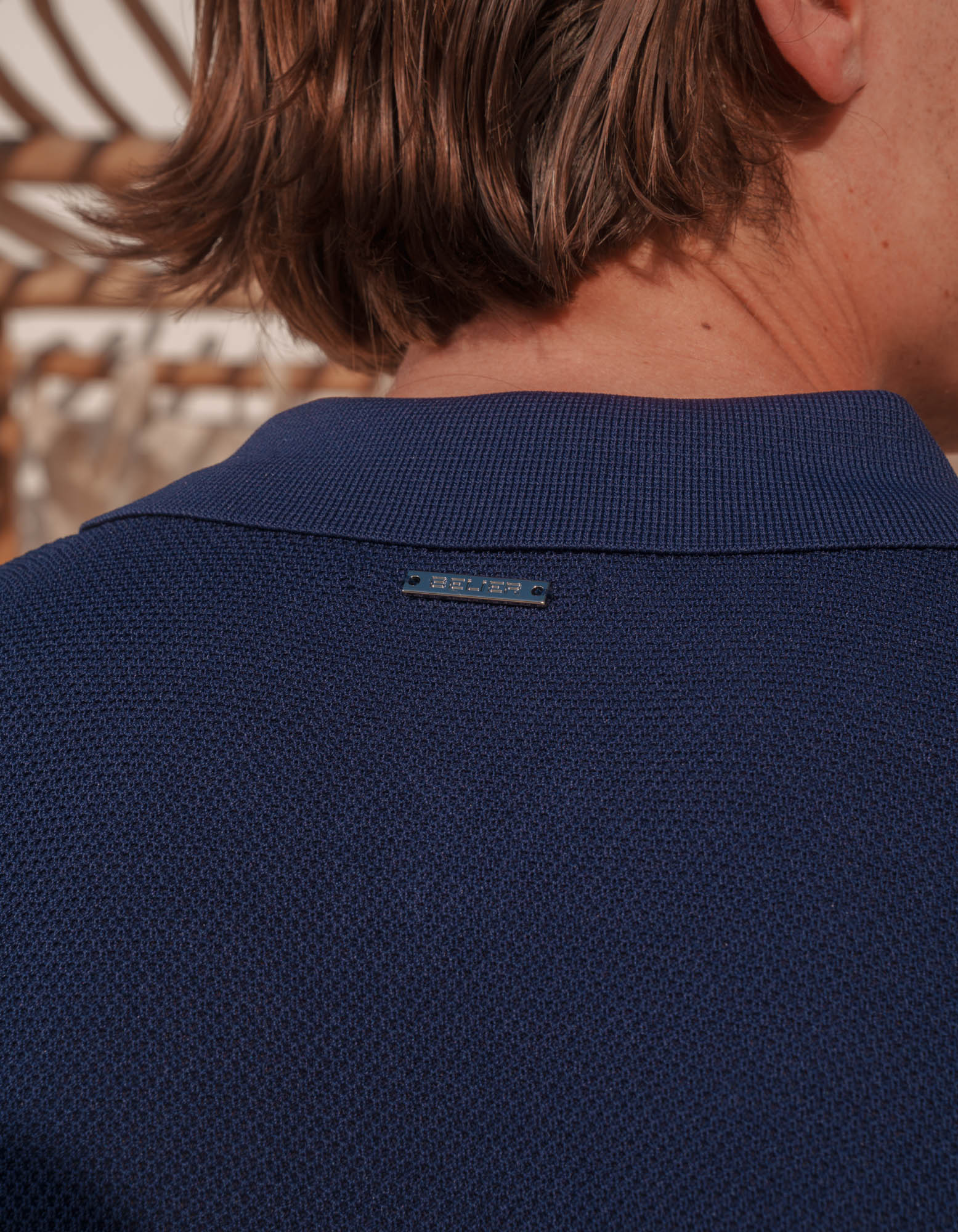 Hollis Knitted Shirt - Navy