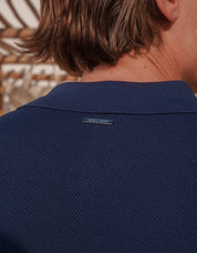 Hollis Knitted Shirt - Navy