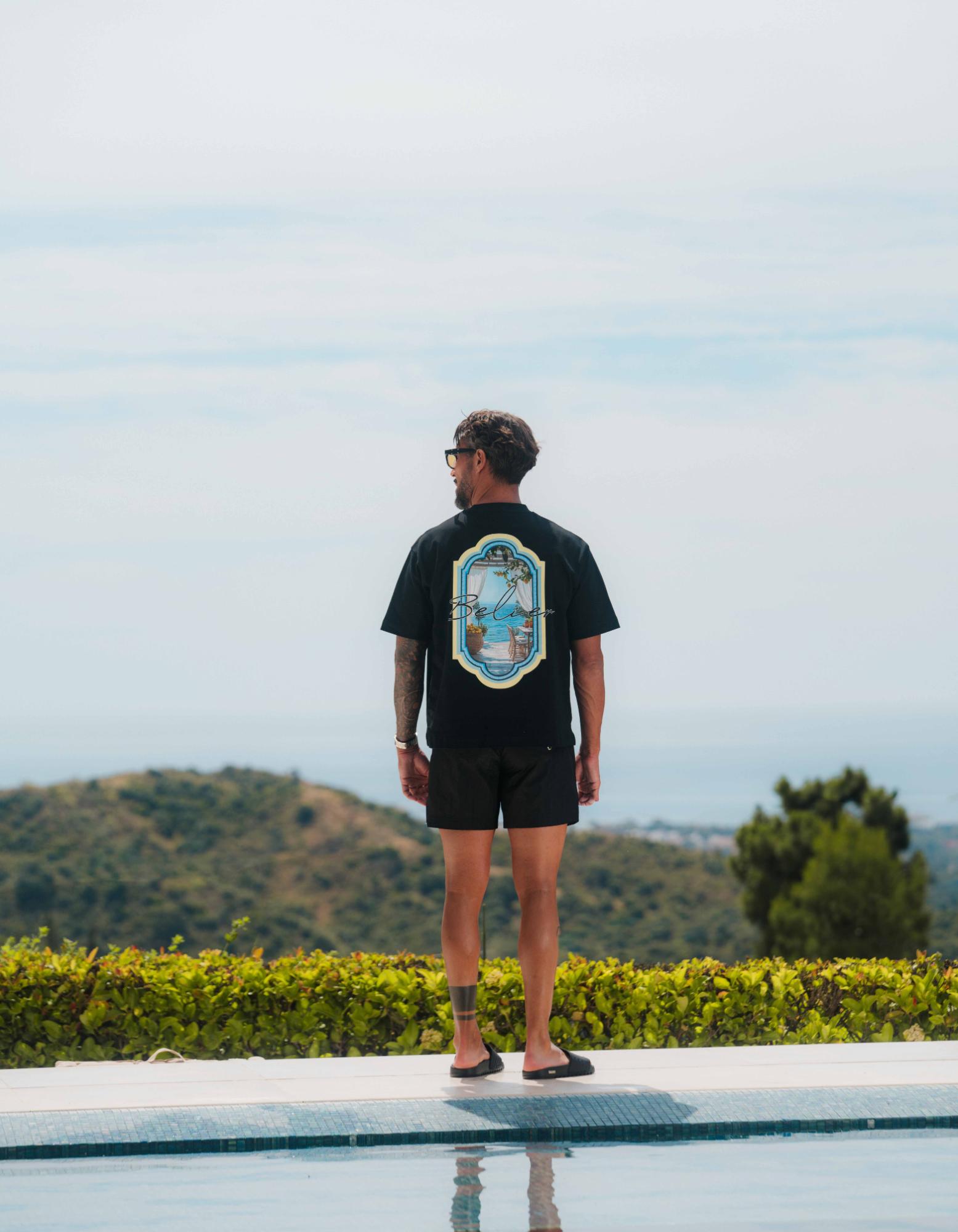 Sicilian View T-Shirt - Black