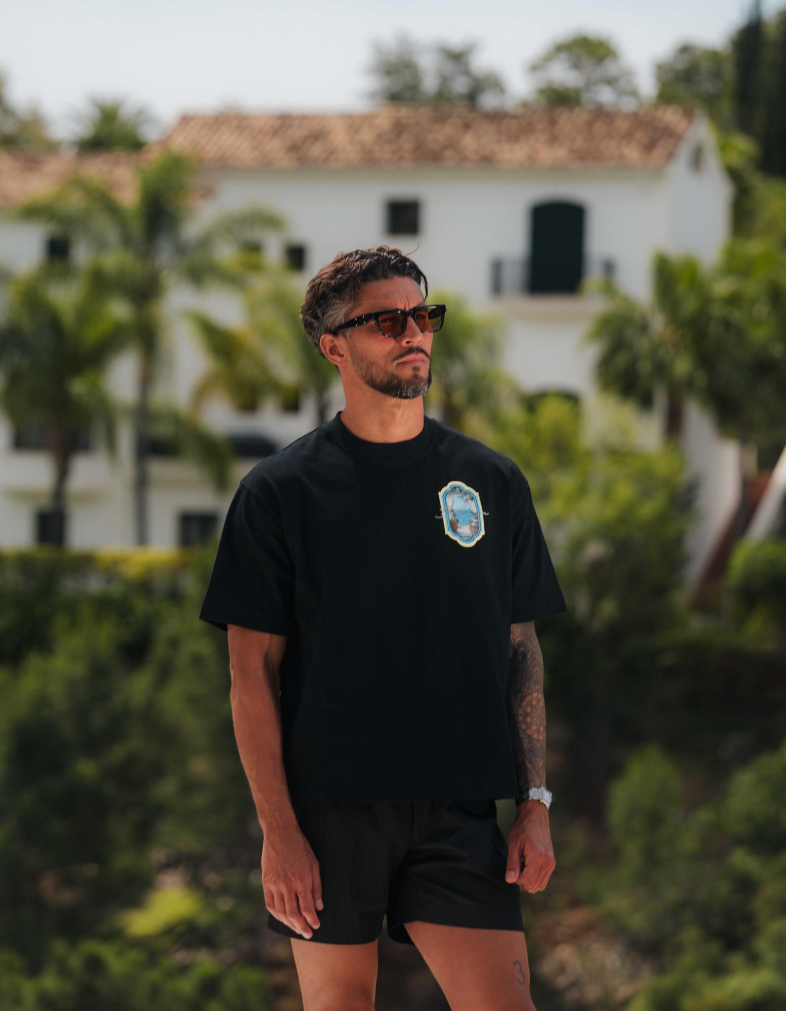 Sicilian View T-Shirt - Black