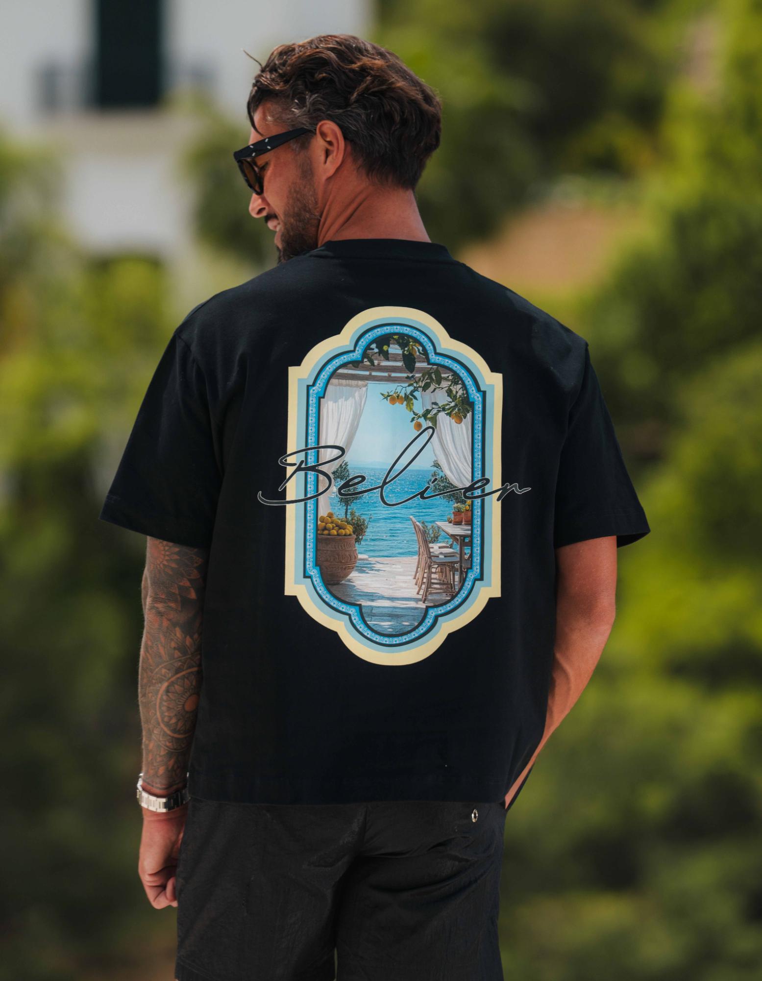 Sicilian View T-Shirt - Black