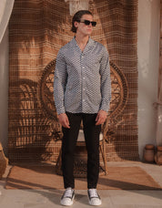 Illusion Printed Shirt - Monochrome