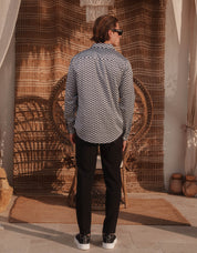 Illusion Printed Shirt - Monochrome