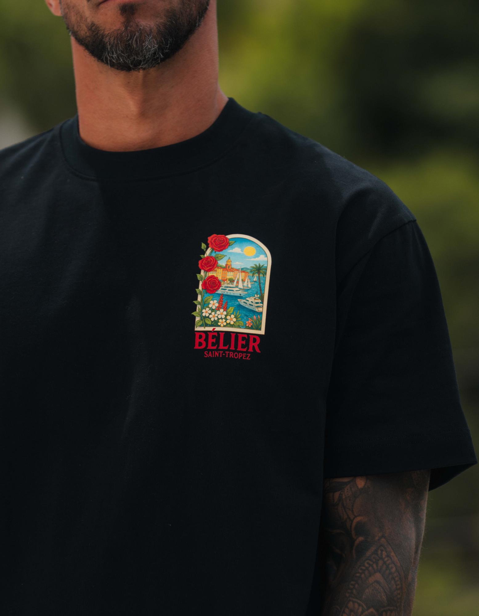 St.Tropez Arch T-Shirt - Black