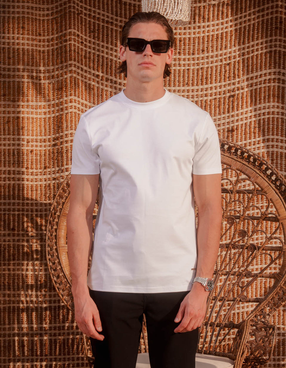 Abel Mercerised T-Shirt - White