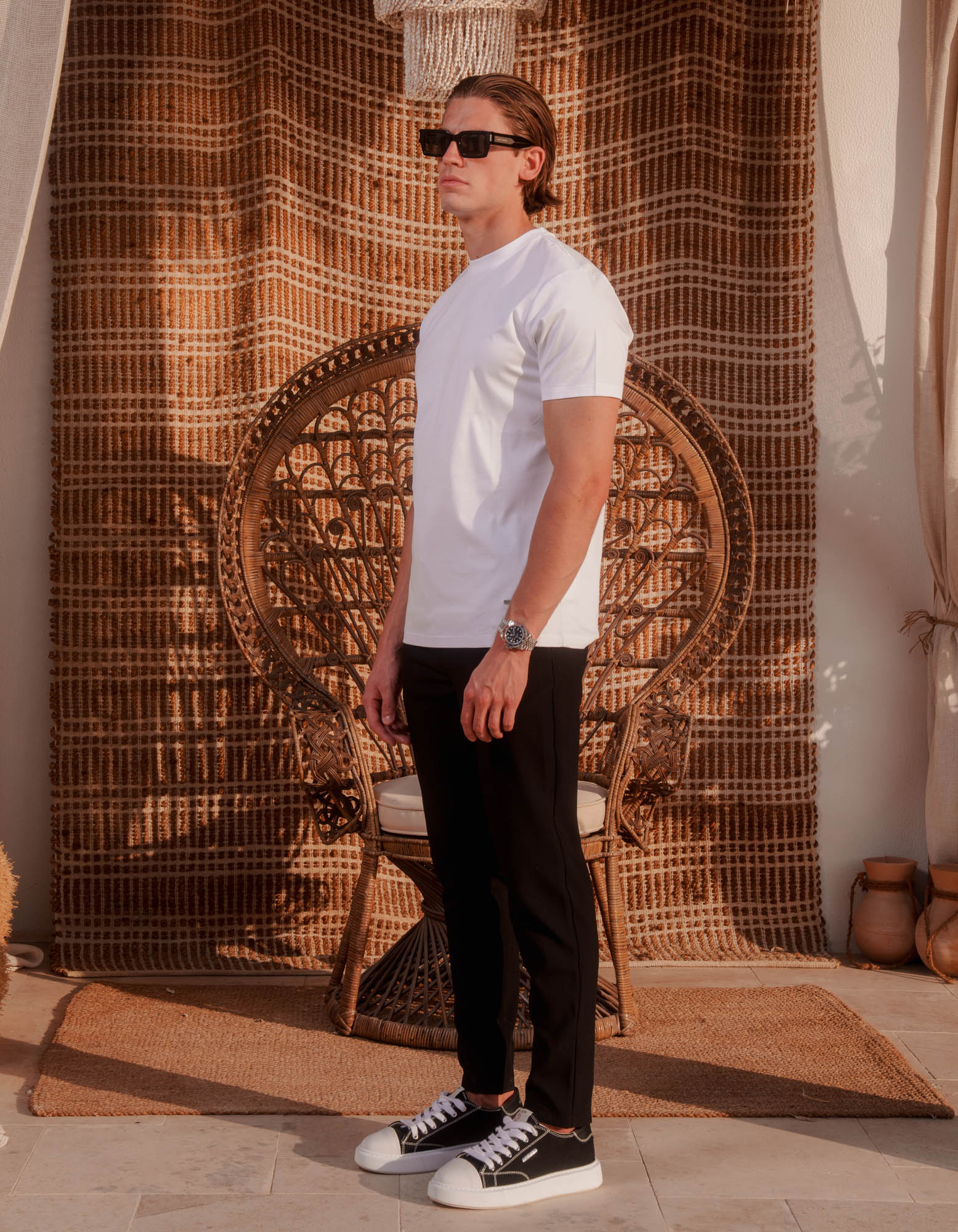 Abel Mercerised T-Shirt - White