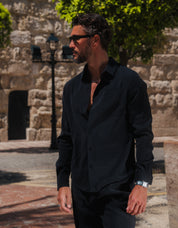Modal Pocket Shirt - Black