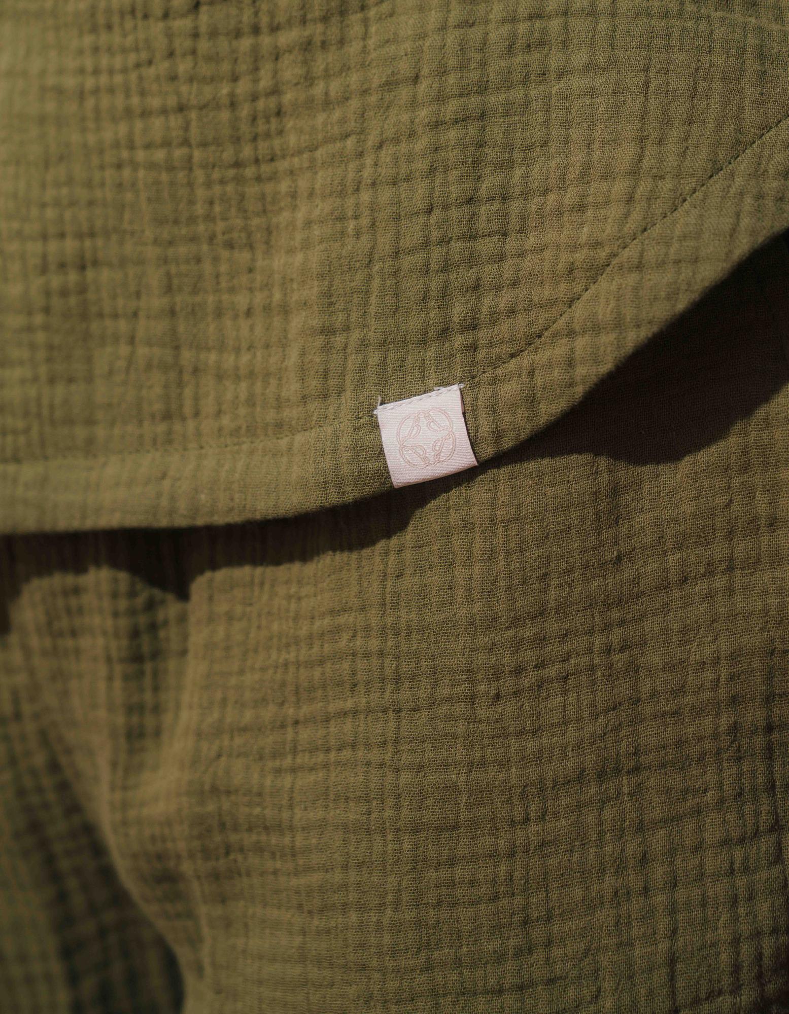 Duane Cotton Gauze L/S Shirt - Khaki