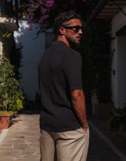 Hampton Knit Polo - Brown