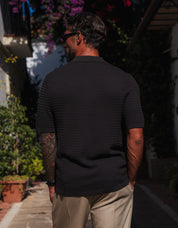 Hampton Knit Polo - Brown