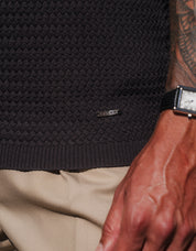 Hampton Knit Polo - Brown