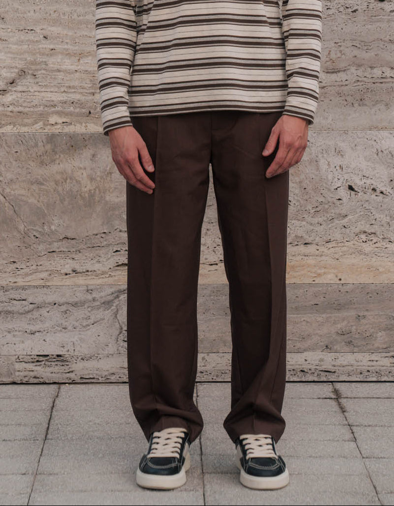 Brown Relaxed Fit Trouser