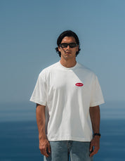 Bailey Embroidered Badge T-Shirt - White