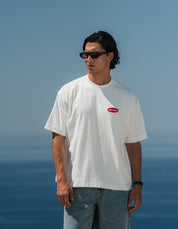 Bailey Embroidered Badge T-Shirt - White