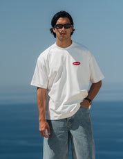Bailey Embroidered Badge T-Shirt - White